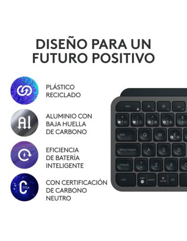 Logitech 920-011610 teclado Ratón incluido Oficina Bluetooth QWERTY Español Grafito