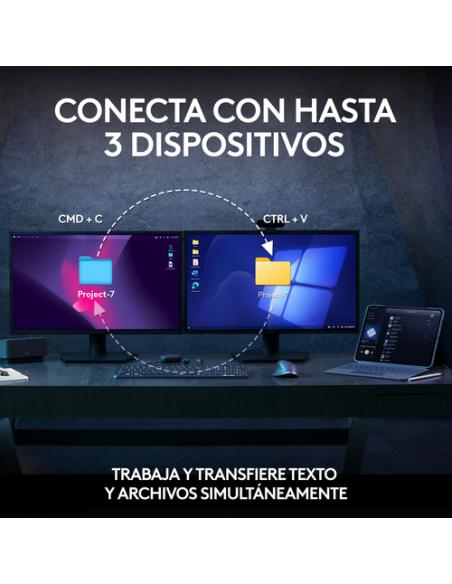 Logitech 920-011610 teclado Ratón incluido Oficina Bluetooth QWERTY Español Grafito