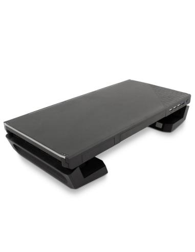 Deep Gaming DEEPGAMING SOPORTE PARA MONITOR CON HUB 4USB + ILUMINACION RGB