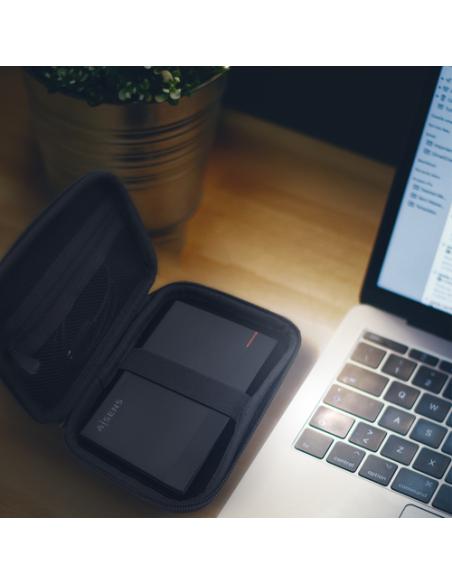 AISENS Estuche Protector para Caja Externa 2.5″, Negro