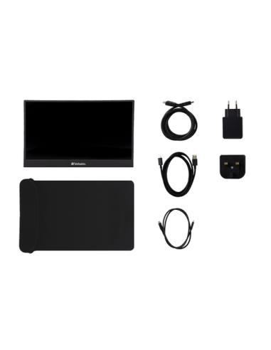 Verbatim 49590 pantalla para PC 35,6 cm (14") 1920 x 1080 Pixeles Full HD LCD Negro