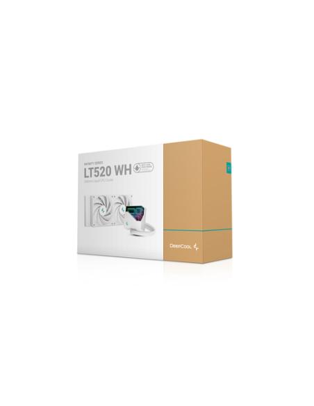 DeepCool LT520 WH Procesador Sistema de refrigeración líquida todo en uno 12 cm Blanco 1 pieza(s)