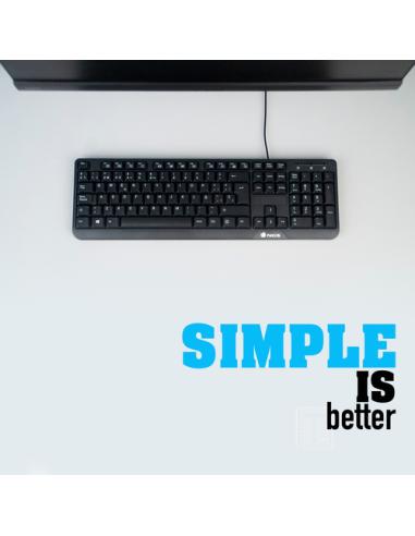 NGS FunkyV3, QWERTY, PT teclado Hogar USB Portugués Negro