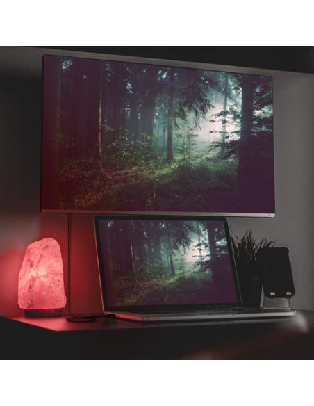 AISENS Cable Conversor Aluminio USB-C A HDMI 2.1 8k@60Hz, USB-C/M-HDMI/M, Negro, 1.0m