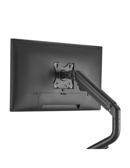 AISENS Soporte de Mesa ECO Contrapeso Giratorio e Inclinable para Monitor/TV 8Kg (3 Pivotes, 1 Brazo) de 17-32, Negro