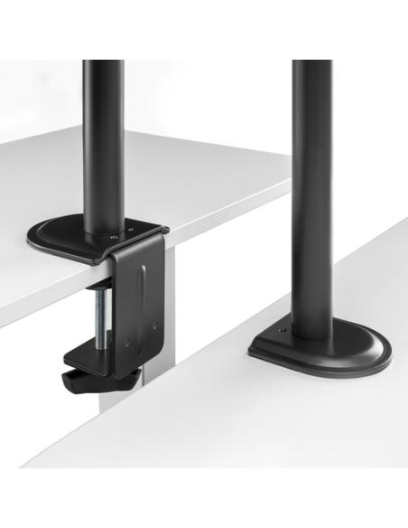 AISENS Soporte de Mesa ECO Giratorio e Inclinable para Monitor/TV 9Kg (3 Pivotes, 1 Brazo) de 17-32, Negro