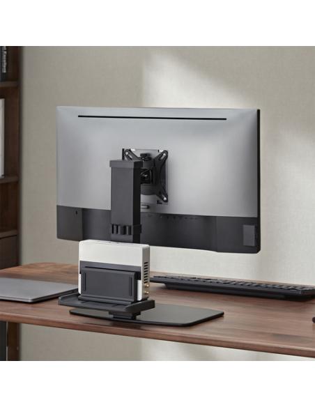 AISENS Soporte de Mesa ECO Giratorio e Inclinable para Monitor/TV y Mini PC 8Kg de 17-32, Negro