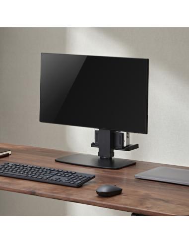 AISENS Soporte de Mesa ECO Giratorio e Inclinable para Monitor/TV y Mini PC 8Kg de 17-32, Negro
