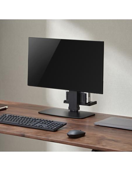 AISENS Soporte de Mesa ECO Giratorio e Inclinable para Monitor/TV y Mini PC 8Kg de 17-32, Negro