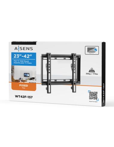 AISENS Soporte Eco Ultra Delgado Para Monitor/tv 35kg De 23-42, Negro