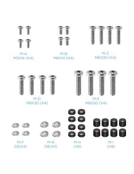 TooQ Soporte de Techo para Pantallas 23"-55", Negro