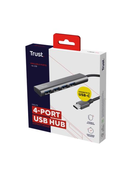 Trust Halyx USB 3.2 Gen 1 (3.1 Gen 1) Type-A 5 Mbit/s Gris