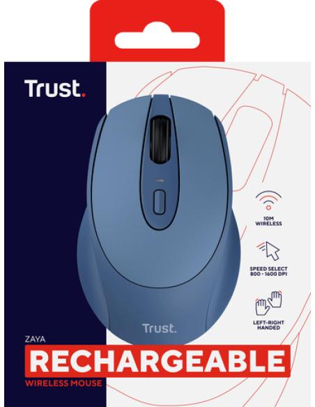 Trust Zaya ratón Oficina Ambidextro RF inalámbrico Óptico 1600 DPI