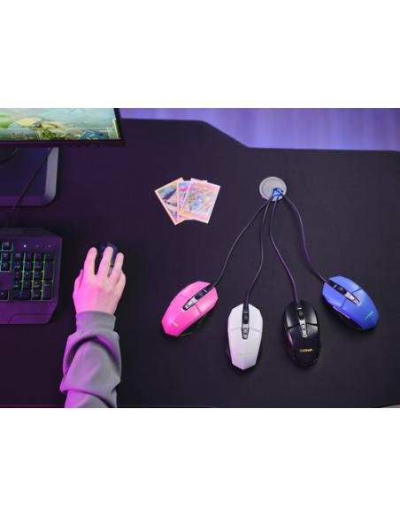 Trust GXT 109W Felox ratón Juego mano derecha USB tipo A Óptico 6400 DPI
