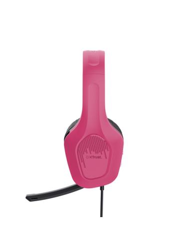 Trust GXT 415P Zirox Auriculares Alámbrico Diadema Juego Rosa