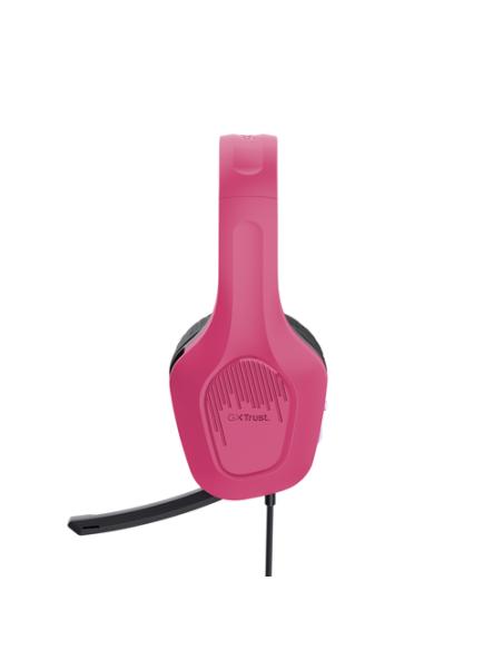 Trust GXT 415P Zirox Auriculares Alámbrico Diadema Juego Rosa