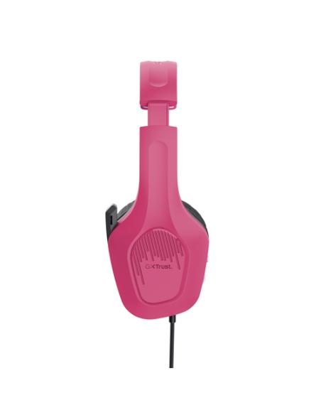 Trust GXT 415P Zirox Auriculares Alámbrico Diadema Juego Rosa