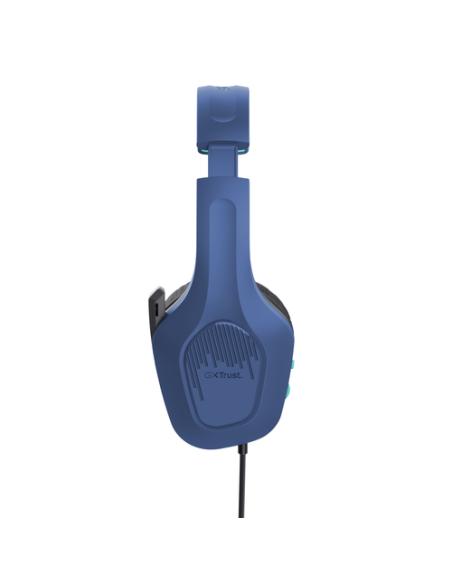 Trust GXT 415B Zirox Auriculares Alámbrico Diadema Juego Azul