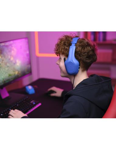 Trust GXT 415B Zirox Auriculares Alámbrico Diadema Juego Azul