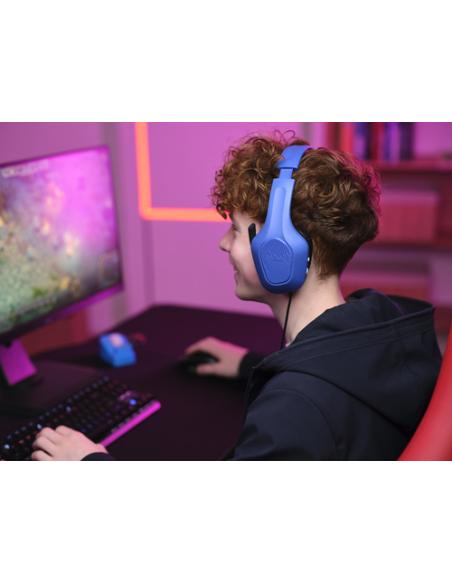 Trust GXT 415B Zirox Auriculares Alámbrico Diadema Juego Azul