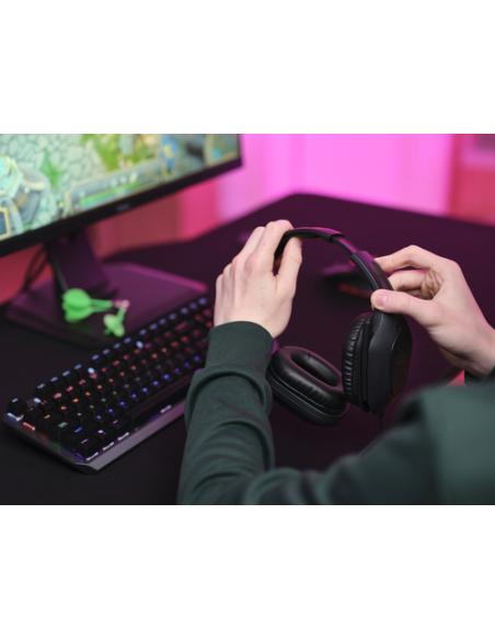 Trust GXT 415 Zirox Auriculares Alámbrico Diadema Juego Negro