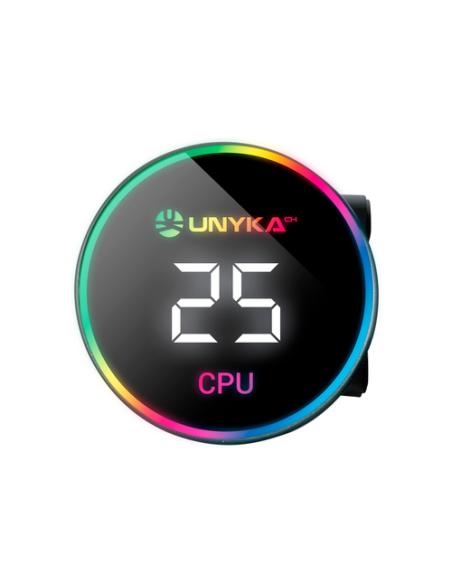 UNYKAch AquaStorm 240 Procesador Sistema de refrigeración líquida todo en uno 12 cm Negro 1 pieza(s)