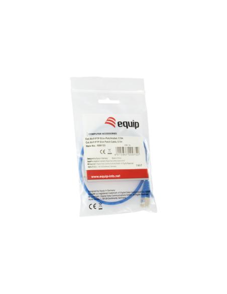 Equip 606133 cable de red Azul 0,5 m Cat6a F/FTP (FFTP)
