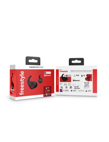 Energy Sistem Freestyle Auriculares True Wireless Stereo (TWS) Dentro de oído Deportes Bluetooth Negro, Rojo