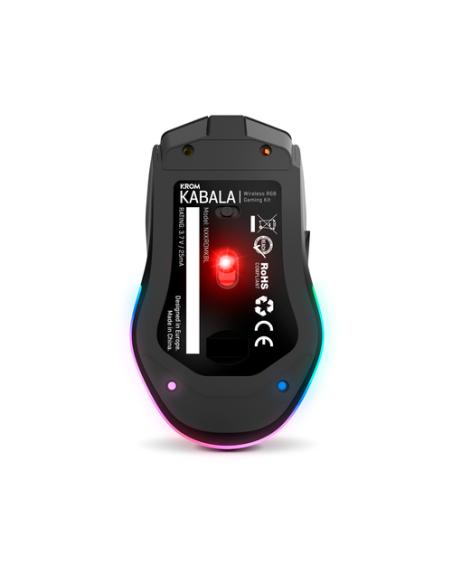 Krom KABALA teclado Ratón incluido Juego RF inalámbrico QWERTY Español Negro