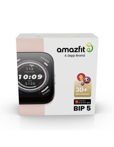 Amazfit Bip 5 4,85 cm (1.91") TFT 45.9 mm Digital 320 x 380 Pixeles Pantalla táctil Rosa GPS (satélite)