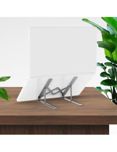 AISENS Soporte de Sobremesa Ajustable para Portatil / Tablet, Gris