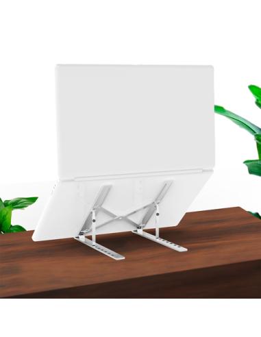 AISENS Soporte de Sobremesa Ajustable para Portatil / Tablet, Plata