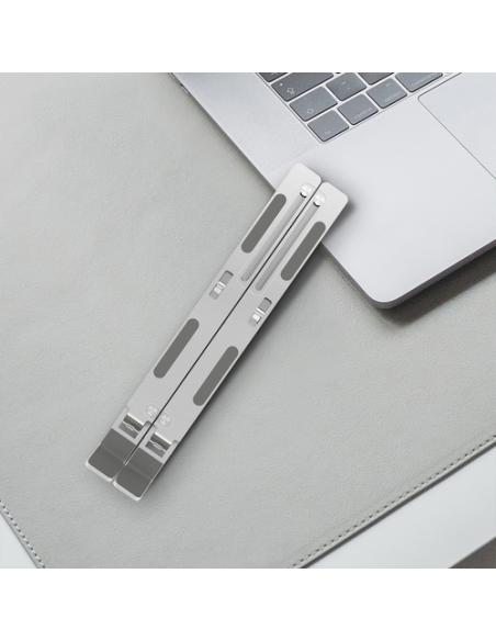 AISENS Soporte de Sobremesa Ajustable para Portatil / Tablet, Plata