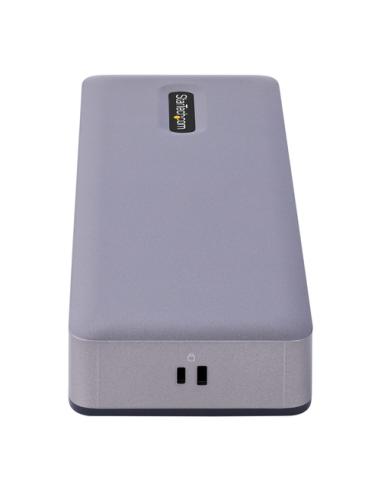 StarTech.com Docking Station USB-C 4K30 Triple /4K60 Doble - Modo Alt DP/DP/HDMI - Hub USB de 7 Puertos - PD 3.0 - GbE - Audio -