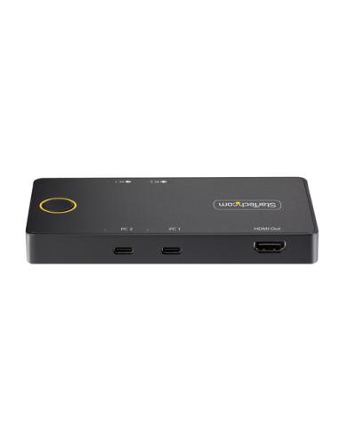StarTech.com C2-H46-UC2-PD-KVM interruptor KVM Negro