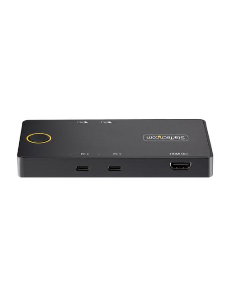 StarTech.com C2-H46-UC2-PD-KVM interruptor KVM Negro