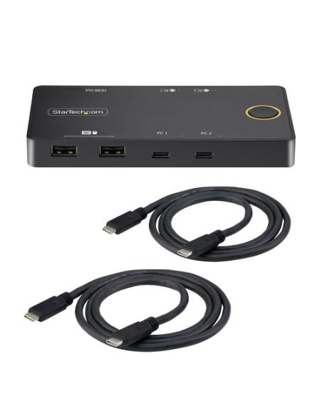 StarTech.com C2-H46-UC2-PD-KVM interruptor KVM Negro