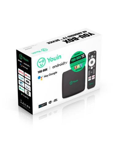 Youin EN1060K convertidor de Smart TV Negro 4K Ultra HD 8 GB Wifi Ethernet