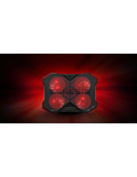 GENESIS Oxid 260 almohadilla fría 43,9 cm (17.3") 1010 RPM Negro, Rojo