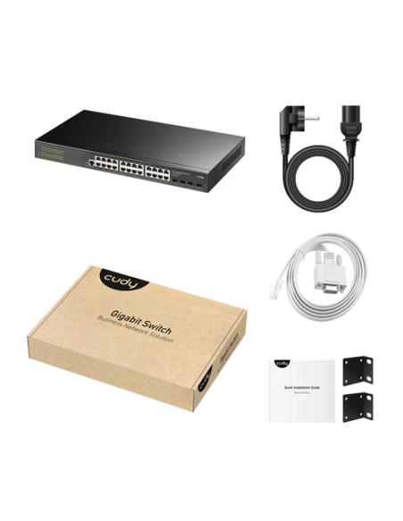 Cudy GS2024S2 switch Gestionado L2/L3 Gigabit Ethernet (10/100/1000) 1U Negro