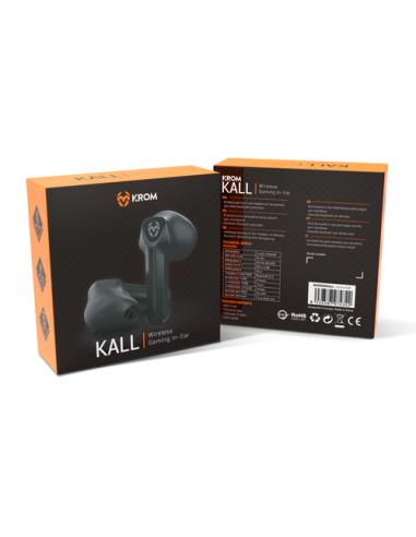 Krom KALL Auriculares Inalámbrico Dentro de oído Juego Bluetooth Negro