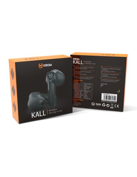 Krom KALL Auriculares Inalámbrico Dentro de oído Juego Bluetooth Negro