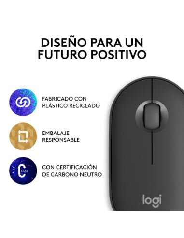 Logitech 910-007015 ratón Viajes Ambidextro RF Wireless + Bluetooth Óptico 4000 DPI