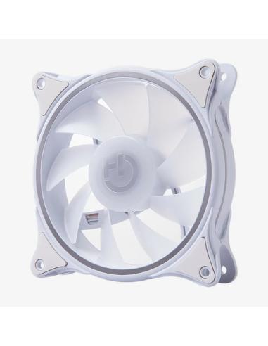 Hiditec N18 ARGB Carcasa del ordenador Ventilador 12 cm Blanco