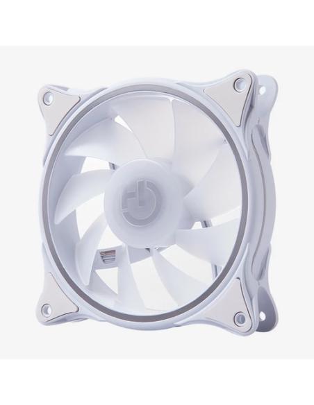 Hiditec N18 ARGB Carcasa del ordenador Ventilador 12 cm Blanco