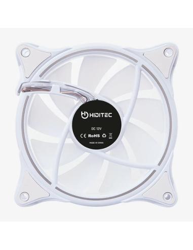 Hiditec N18 ARGB Carcasa del ordenador Ventilador 12 cm Blanco