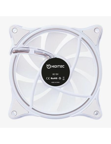 Hiditec N18 ARGB Carcasa del ordenador Ventilador 12 cm Blanco