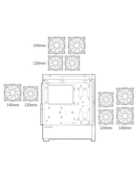 COUGAR Airface RGB CGR-5ZD1B-AIR-RGB Midi Tower Negro