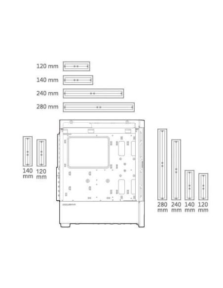 COUGAR Airface RGB CGR-5ZD1B-AIR-RGB Midi Tower Negro