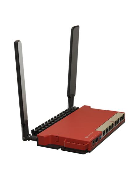 Mikrotik L009UiGS-2HaxD-IN router inalámbrico Gigabit Ethernet Banda única (2,4 GHz) Rojo